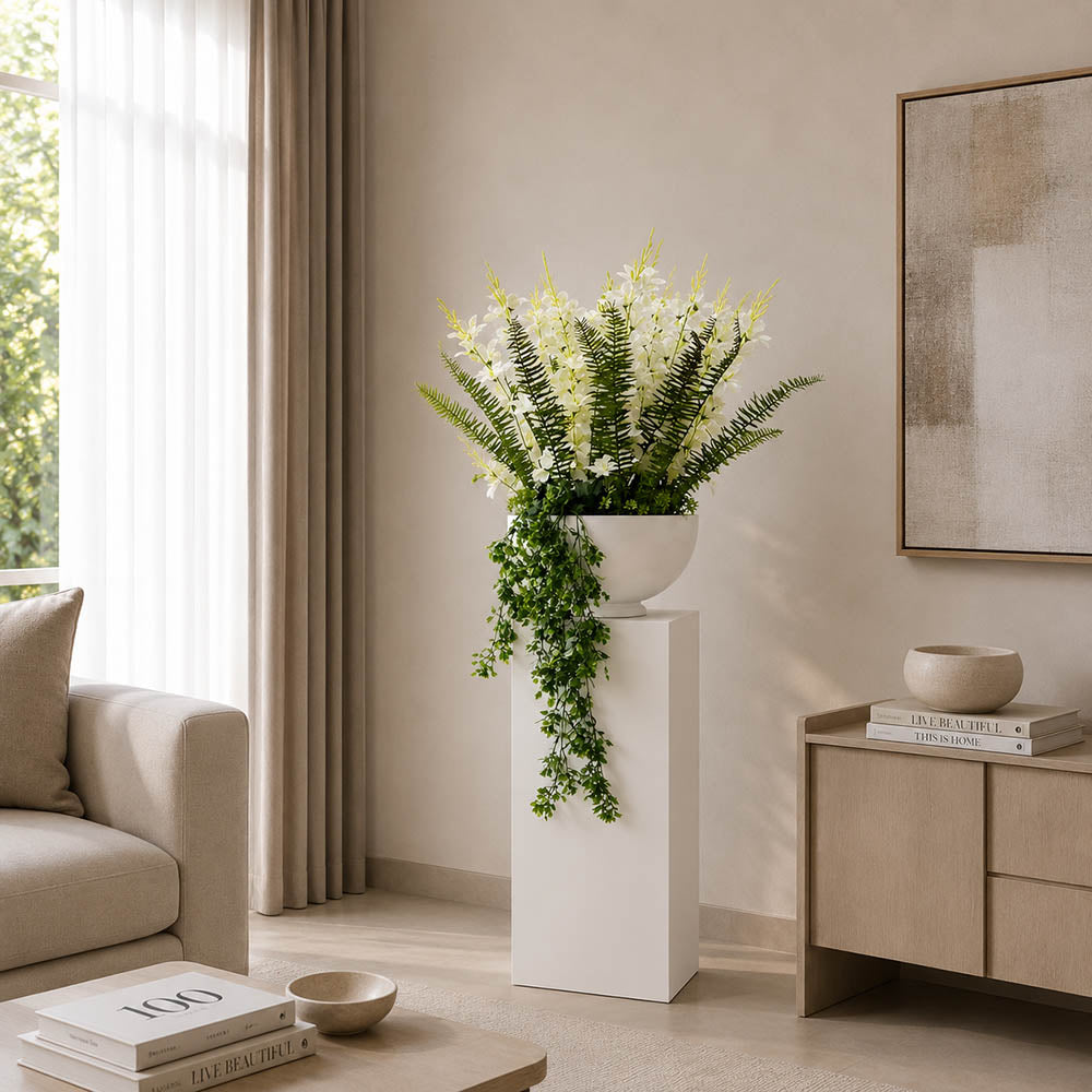 Ivory Blossom Arrangement (PL1077)